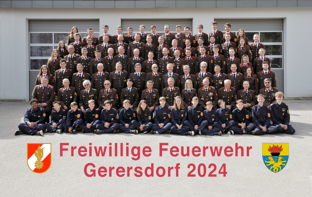 Mannschaftsfoto Freiwillige Feuerwehr Gerersdorf 2024